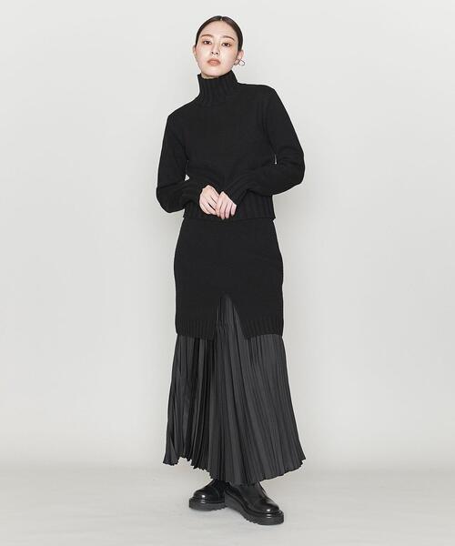 ASTRAET（アストラット）の「＜ASTRAET＞W 5G ハイネックニット（ニット/セーター・レディース・ブラック/ブラウン・FREE）」の5枚目の写真