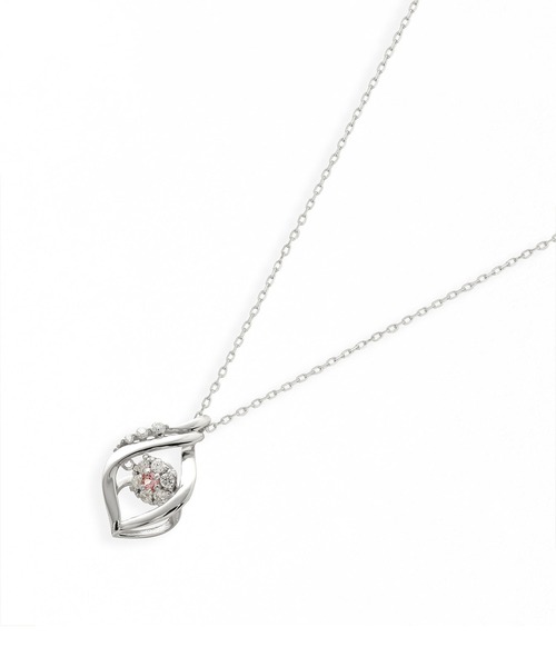 ESTELLE（エステール）の「ダンシングストーン 10月誕生石 シルバー ピンクトルマリン ネックレス ESTELLE/エステール（ネックレス・レディース・ホワイト・45cm）」の8枚目の写真