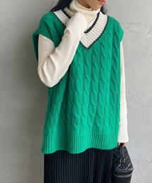 [THE SHINZONE/ザ シンゾーン] チルデン Vネックニットベスト