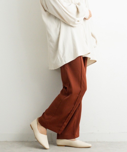 Fabby fabby(ファビィーファビィー)の「アンクル金具付きスクエアフラットシューズ(ドレスシューズ・レディース・ブラウン/ブラック/ベージュ/オフホワイト・LARGE/MEDIUM/SMALL)」の11枚目の写真