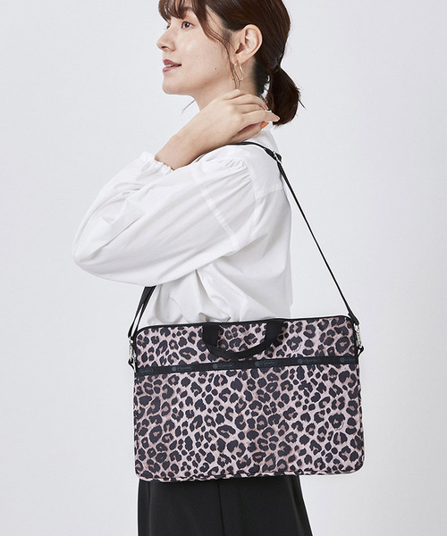 LeSportsac ヒョウ柄ノートPCケース　ミュベールトラベル　コラボ　完売 Vol.50 MUVEIL×LeSportsac