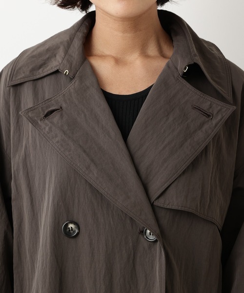 OUVRAGE CLASSE（ウヴラージュクラス）の「オーバートレンチコート（トレンチコート・レディース・ベージュ/モカ・FREE）」の17枚目の写真