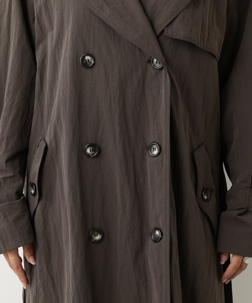 OUVRAGE CLASSE（ウヴラージュクラス）の「オーバートレンチコート（トレンチコート・レディース・ベージュ/モカ・FREE）」の18枚目の写真