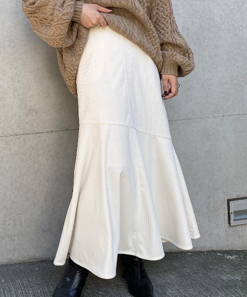 PAGEBOY（ページボーイ）の「コールテンマーメイドスカート（スカート・レディース・ブラック/オレンジ/アイボリー/ミント・FREE）」の22枚目の写真