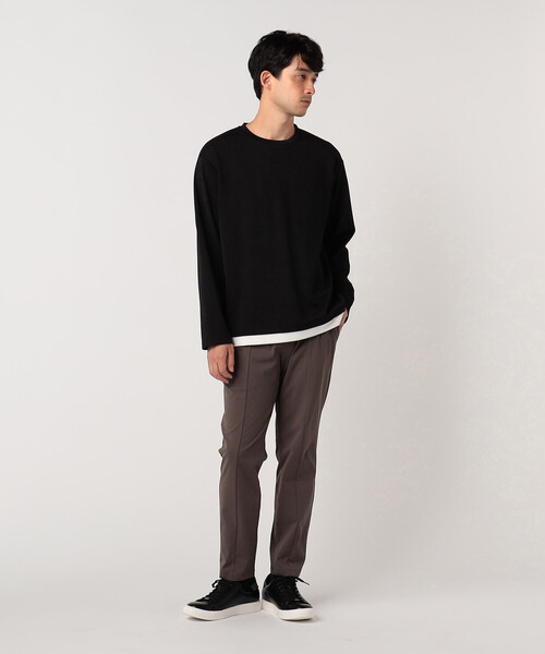 COMME CA ISM（コムサイズム）の「フェイクレイヤード Tシャツ（Tシャツ/カットソー・メンズ・ホワイト/ブラック/ミント/チャコール/ライトグレー/ワイン・MEDIUM/LARGE）」の13枚目の写真