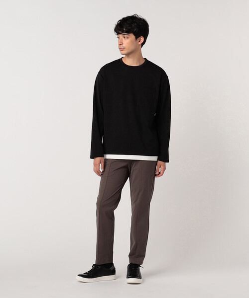 COMME CA ISM（コムサイズム）の「フェイクレイヤード Tシャツ（Tシャツ/カットソー・メンズ・ホワイト/ブラック/ミント/チャコール/ライトグレー/ワイン・MEDIUM/LARGE）」の22枚目の写真