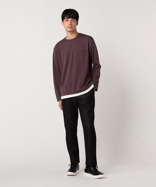 COMME CA ISM（コムサイズム）の「フェイクレイヤード Tシャツ（Tシャツ/カットソー・メンズ・ホワイト/ブラック/ミント/チャコール/ライトグレー/ワイン・MEDIUM/LARGE）」の19枚目の写真