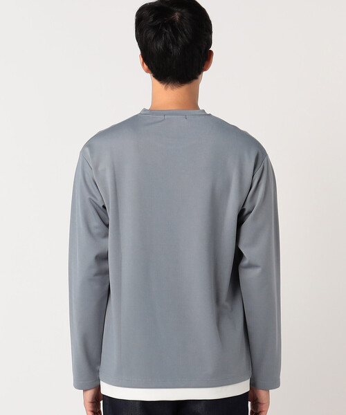 COMME CA ISM（コムサイズム）の「フェイクレイヤード Tシャツ（Tシャツ/カットソー・メンズ・ホワイト/ブラック/ミント/チャコール/ライトグレー/ワイン・MEDIUM/LARGE）」の17枚目の写真