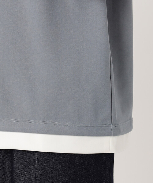COMME CA ISM（コムサイズム）の「フェイクレイヤード Tシャツ（Tシャツ/カットソー・メンズ・ホワイト/ブラック/ミント/チャコール/ライトグレー/ワイン・MEDIUM/LARGE）」の9枚目の写真