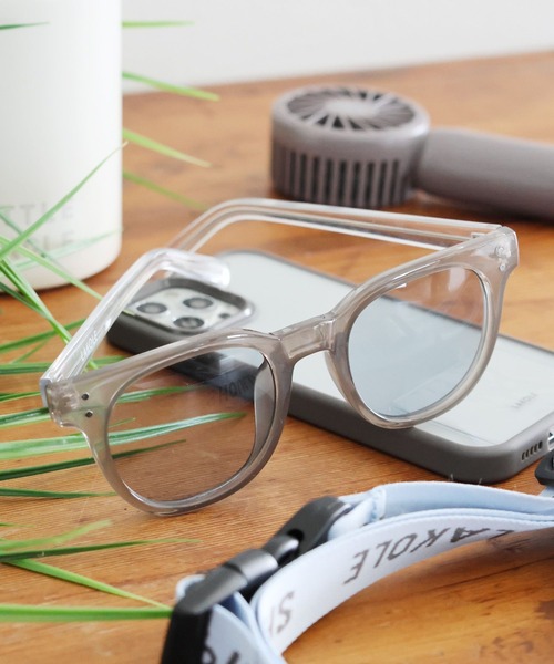 LAKOLE（ラコレ）の「ワイドフレームウェリントングラス / 167518（メガネ・レディース・その他4/グレー/イエロー・FREE）」の2枚目の写真