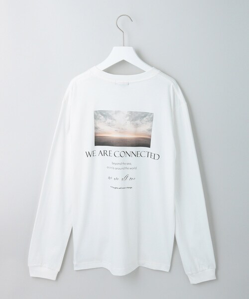 INDIVI(インディヴィ)の「【WORLD for the World】バックフォト ロングTシャツ(Tシャツ/カットソー・レディース・ホワイト・13/38/05)」の1枚目の写真
