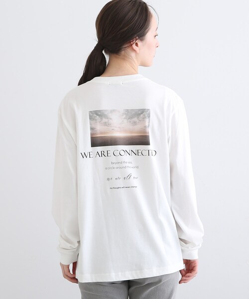 INDIVI(インディヴィ)の「【WORLD for the World】バックフォト ロングTシャツ(Tシャツ/カットソー・レディース・ホワイト・13/38/05)」の12枚目の写真