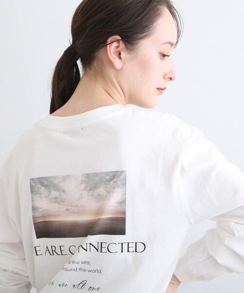 INDIVI(インディヴィ)の「【WORLD for the World】バックフォト ロングTシャツ(Tシャツ/カットソー・レディース・ホワイト・13/38/05)」の5枚目の写真