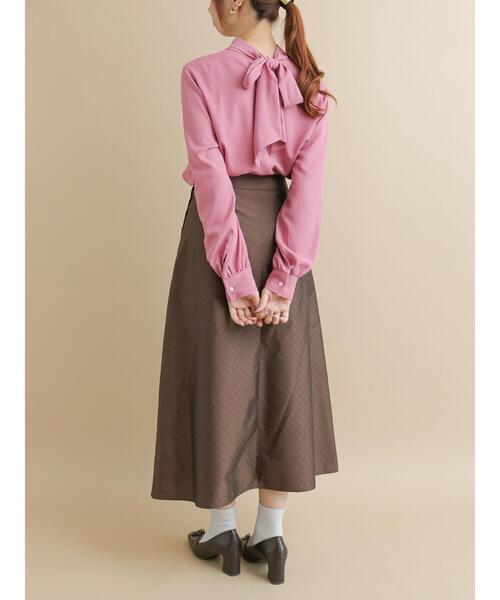 Te chichi（テチチ）の「キルティングジャカードフレアスカート（スカート・レディース・ブラック/ブラウン・SMALL/MEDIUM）」の14枚目の写真