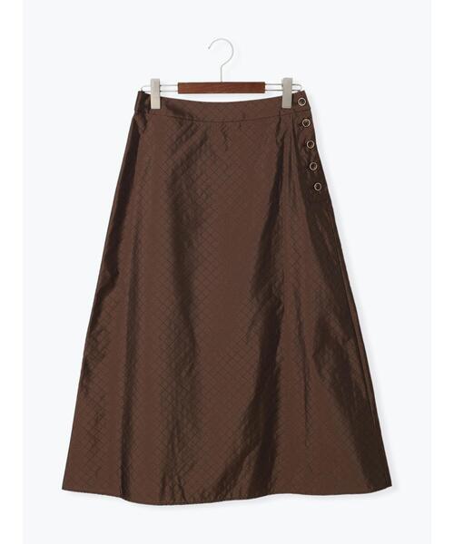 Te chichi（テチチ）の「キルティングジャカードフレアスカート（スカート・レディース・ブラック/ブラウン・SMALL/MEDIUM）」の21枚目の写真