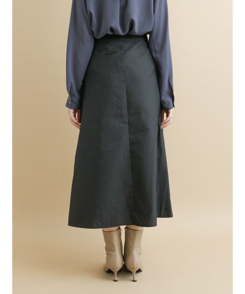 Te chichi（テチチ）の「キルティングジャカードフレアスカート（スカート・レディース・ブラック/ブラウン・SMALL/MEDIUM）」の10枚目の写真