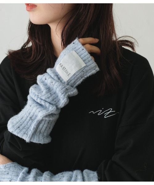 Kastane（カスタネ）の「【UNISEX】SIXSENCE FLOWERロンT（Tシャツ/カットソー・レディース・オフホワイト/ブラック・M/XL）」の22枚目の写真