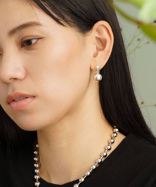 ANOH(アノー)の「【Silver925】ボールピアス(ピアス(両耳用)・レディース・シルバー/ゴールド・FREE)」の1枚目の写真