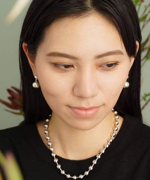 ANOH(アノー)の「【Silver925】ボールピアス(ピアス(両耳用)・レディース・シルバー/ゴールド・FREE)」の4枚目の写真