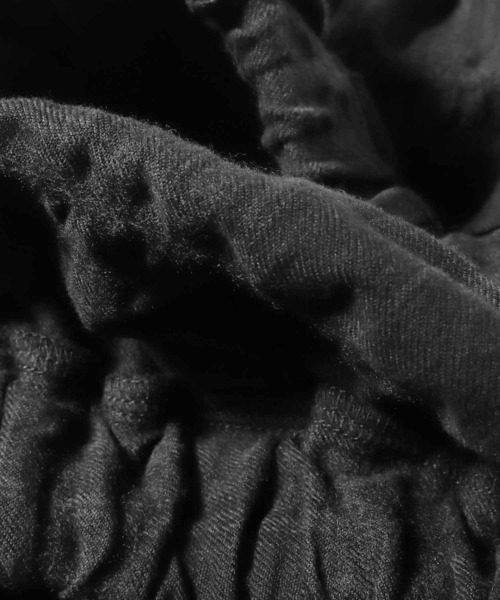 HARVESTY（ハーベスティ）の「HARVESTY/ハーベスティ イージーカルメンスカートシュリンク ロングスカート（スカート・レディース・ブラック/オリーブ/アイボリー・2/1）」の5枚目の写真