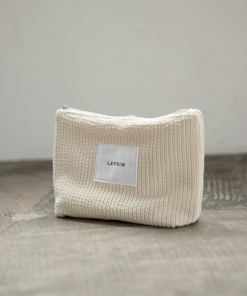 LEPSIM（レプシィム）の「アソートフナガタポーチ　162533（ポーチ・レディース・ゼブラ/アイボリー/ブルー・ONE SIZE）」の2枚目の写真