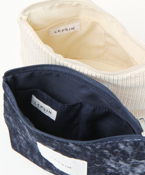 LEPSIM（レプシィム）の「アソートフナガタポーチ　162533（ポーチ・レディース・ゼブラ/アイボリー/ブルー・ONE SIZE）」の11枚目の写真