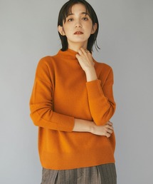 小山田早織さんスタイリング/ウール100ボトルネックニット