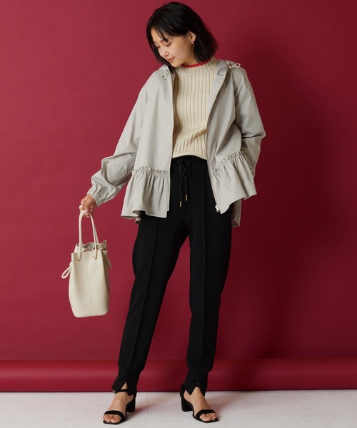 LAVEANGE（ラビアンジェ）の「スリットジョガーパンツ（その他パンツ・レディース・ブラウン/ブラック・3L/L/4L/M/LL）」の17枚目の写真