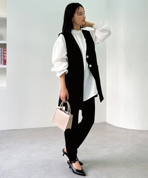 LAVEANGE（ラビアンジェ）の「スリットジョガーパンツ（その他パンツ・レディース・ブラウン/ブラック・3L/L/4L/M/LL）」の7枚目の写真