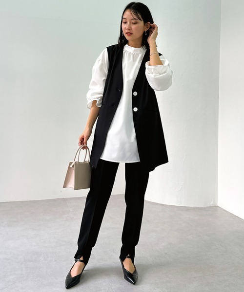 LAVEANGE（ラビアンジェ）の「スリットジョガーパンツ（その他パンツ・レディース・ブラウン/ブラック・3L/L/4L/M/LL）」の8枚目の写真