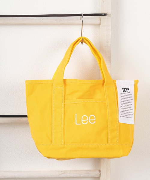 Lee(リー)の「【Lee/リー】ワンポイント刺繍 ヴィヴィットカラー キャンバス ミニトートバッグ/エコバッグ(トートバッグ・レディース・ブラック/オフホワイト/レッド/ピンク/グリーン/ブルー/マスタード・ONE SIZE)」の6枚目の写真