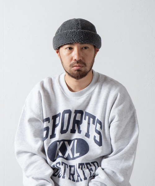 RACAL(ラカル)の「Boa Retro Fleece Roll Cap / ボアレトロフリースロールキャップ(キャップ・メンズ・ブラック/アイボリー/グレー・FREE)」の1枚目の写真