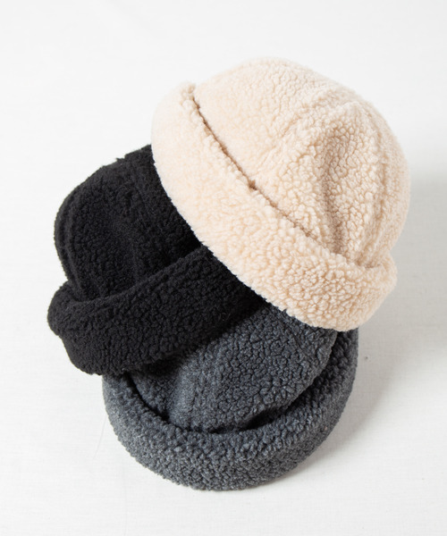 RACAL(ラカル)の「Boa Retro Fleece Roll Cap / ボアレトロフリースロールキャップ(キャップ・メンズ・ブラック/アイボリー/グレー・FREE)」の12枚目の写真