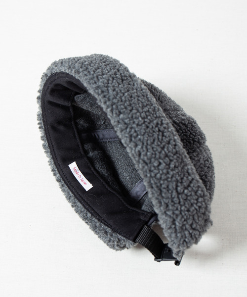 RACAL(ラカル)の「Boa Retro Fleece Roll Cap / ボアレトロフリースロールキャップ(キャップ・メンズ・ブラック/アイボリー/グレー・FREE)」の5枚目の写真