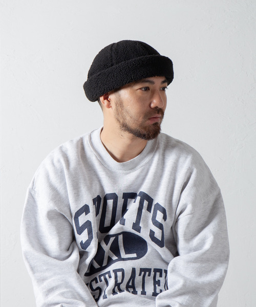 RACAL(ラカル)の「Boa Retro Fleece Roll Cap / ボアレトロフリースロールキャップ(キャップ・メンズ・ブラック/アイボリー/グレー・FREE)」の10枚目の写真