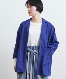 yuni | ハイツイストコットンリネン　オーバーサイズジャケット　hightwist C/L　oversized JK(テーラードジャケット)