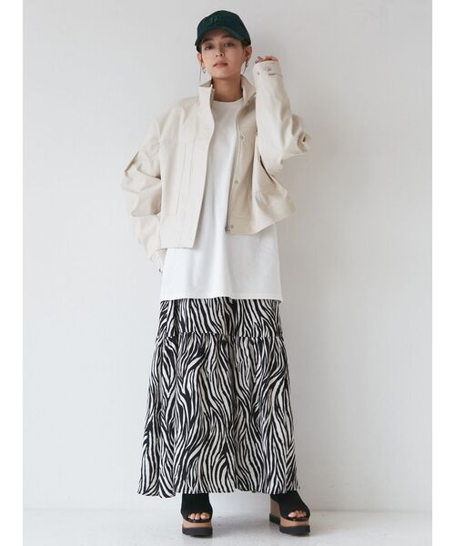 MURUA(ムルーア)の「ピザADロンT(Tシャツ/カットソー・レディース・ブラック/ホワイト/ライトブルー・FREE)」の8枚目の写真