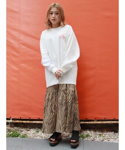 MURUA(ムルーア)の「ピザADロンT(Tシャツ/カットソー・レディース・ブラック/ホワイト/ライトブルー・FREE)」の14枚目の写真