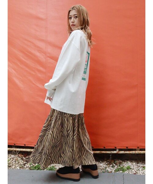 MURUA(ムルーア)の「ピザADロンT(Tシャツ/カットソー・レディース・ブラック/ホワイト/ライトブルー・FREE)」の15枚目の写真