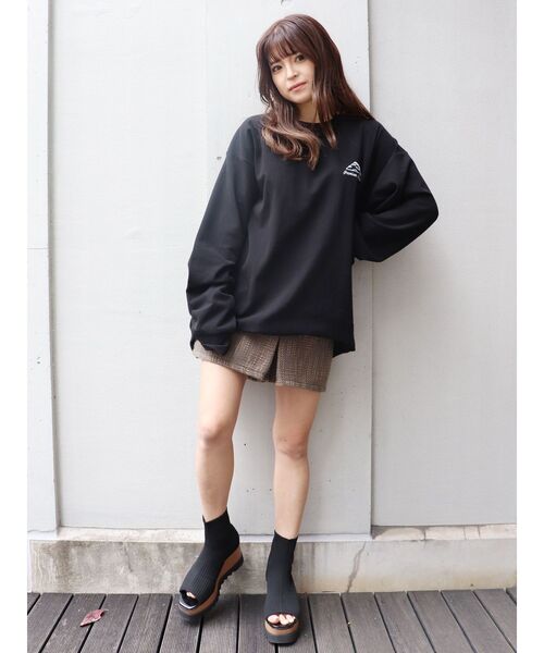 MURUA(ムルーア)の「ピザADロンT(Tシャツ/カットソー・レディース・ブラック/ホワイト/ライトブルー・FREE)」の19枚目の写真