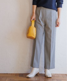 THE SHOP TK  | 【美脚シルエット/あったか裏起毛/洗える】ソフトタッチワイドストレートパンツ(その他パンツ)