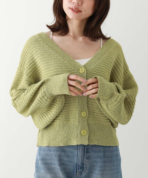 archives（アルシーヴ）の「２ｗａｙリリヤーンニットカーディガン（カーディガン/ボレロ・レディース・アイボリー/ブラック/オレンジ/イエロー・MEDIUM）」の5枚目の写真