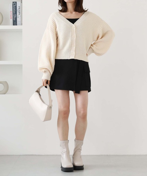 archives（アルシーヴ）の「２ｗａｙリリヤーンニットカーディガン（カーディガン/ボレロ・レディース・アイボリー/ブラック/オレンジ/イエロー・MEDIUM）」の17枚目の写真