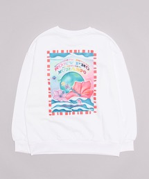 【ムラサキスポーツ限定】ムラスポ×ROXY×YUKI IWAMA ムラスポユニフォームプロジェクト ルーズシルエット トレーナー RPO231625M
