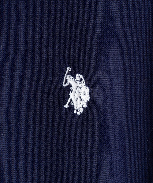 U.S. POLO ASSN.（ユーエスポロアッスン）の「【U.S. POLO ASSN./ユーエスポロアッスン】ワンポイントブランドロゴ刺繍 　ビッグシルエット　ニットベスト（ベスト・メンズ・グリーン/ネイビー/ベージュ/オフホワイト・MEDIUM/LARGE）」の13枚目の写真