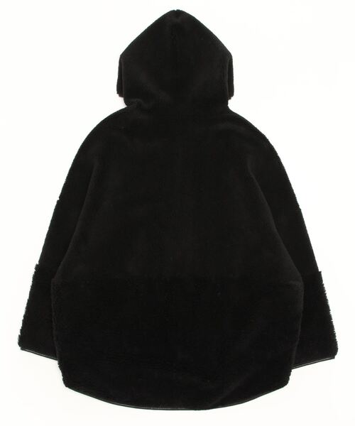 Risley(リズレー)の「Risley(リズレー) リバーシブルフェイクムートンフードコート(ムートンコート・レディース・ブラック・F)」の3枚目の写真