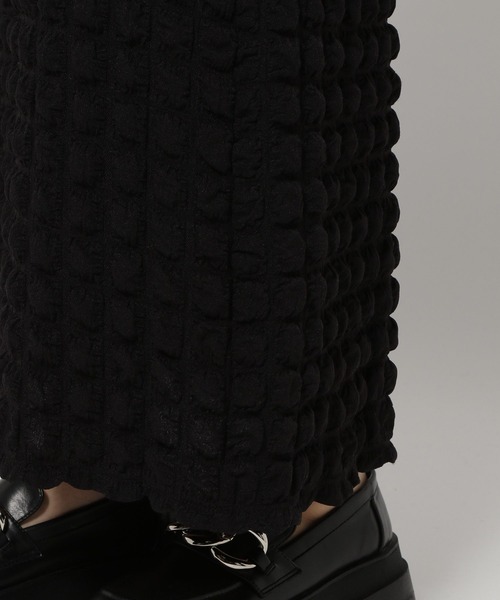 PAGEBOY（ページボーイ）の「スクエアジャガードタイトスカート（スカート・レディース・ブラック/オフホワイト・FREE）」の6枚目の写真