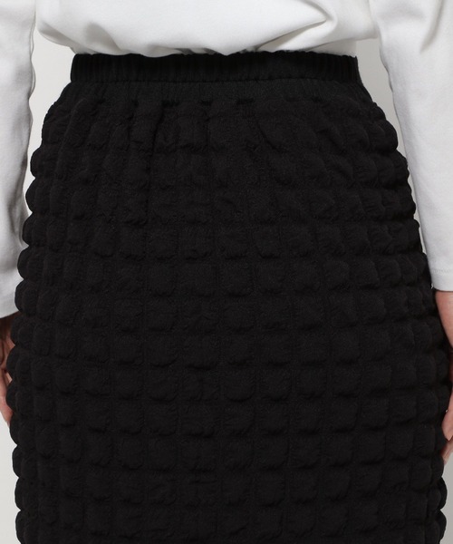 PAGEBOY（ページボーイ）の「スクエアジャガードタイトスカート（スカート・レディース・ブラック/オフホワイト・FREE）」の8枚目の写真