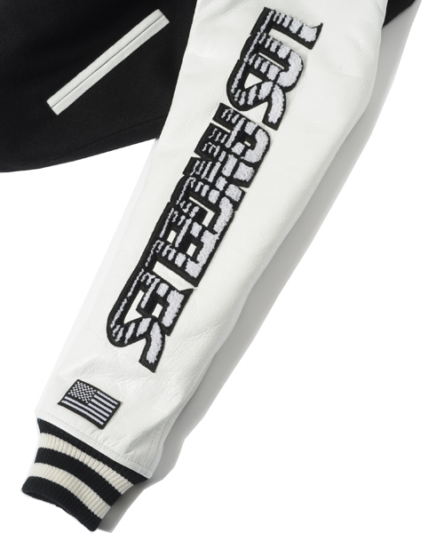XLARGE スタジャン ネイビー/ホワイト XL ネイビー（紺）系 X-Large(エクストララージ) スタジャン(メンズ