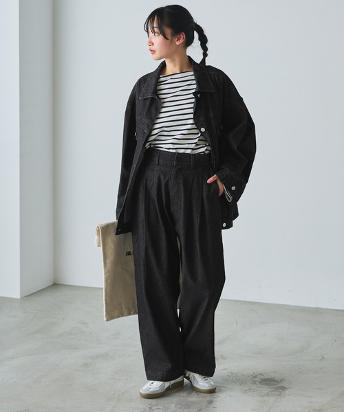 sunsea ワイドストレートパンツ　ブラック SUNSEA/サンシー】絶妙なシルエット PAINTED WOOL PANTS入荷